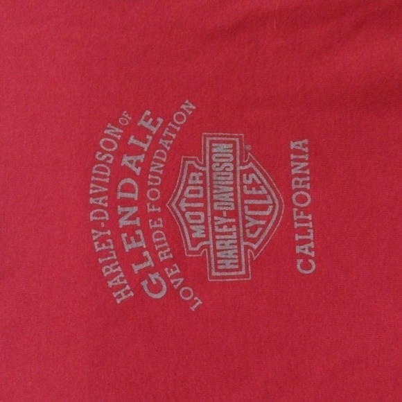 HARLEY Davidson Love Ride 2008 Scoop Neck Tee - Picture 7 of 9